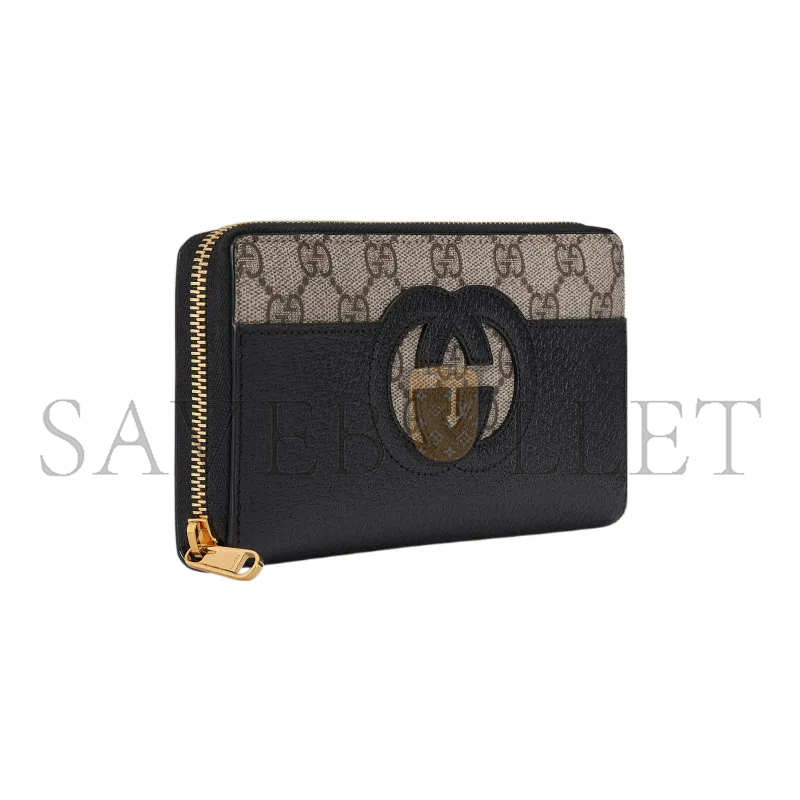 GUCCI CANVAS WITH LEATHER WALLET 701423 (19*10*3cm)